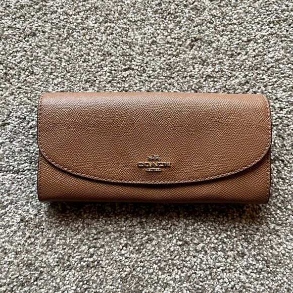 COACH MARGOT CARRYALL CROSSGRAIN LEATHER F57527 SATCHEL CROSSBODY BAG BROWN - Picture 5 of 12